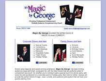 Tablet Screenshot of magicbygeorge.com